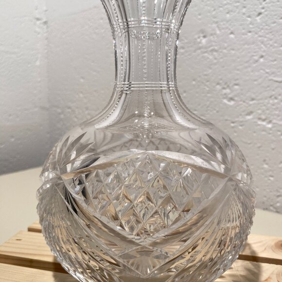 Antique American Rock Crystal Brilliant Cut Glass Vase - Picture 2 of 9
